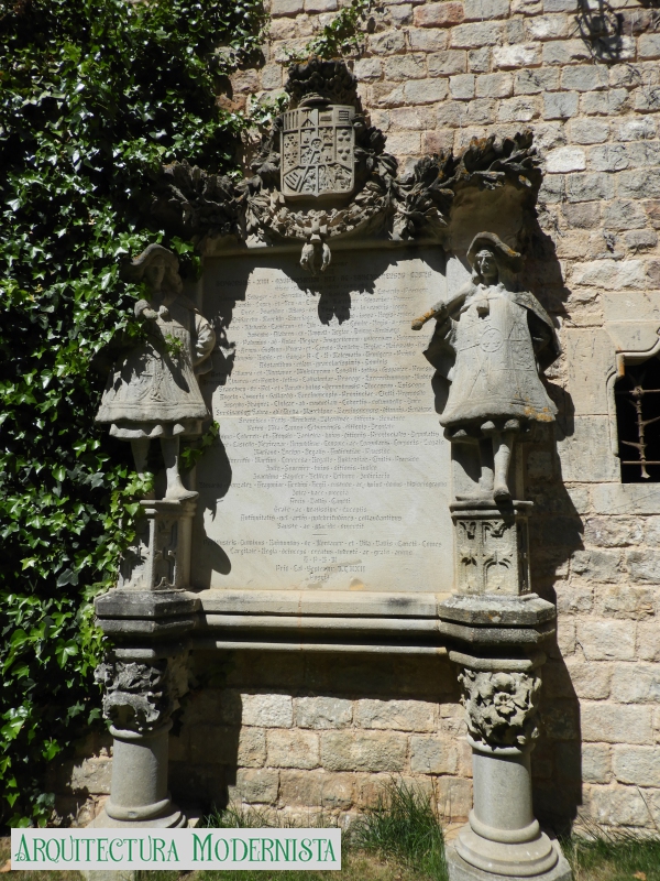 Castell de Santa Florentina - commemoració visita Alfons XIII