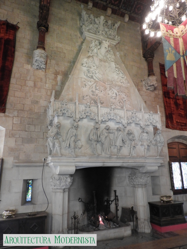 Castell de Santa Florentina - sala del tro (Foto: Valentí Pons Toujouse, 2017) Castell de Santa Florentina - sala del tro