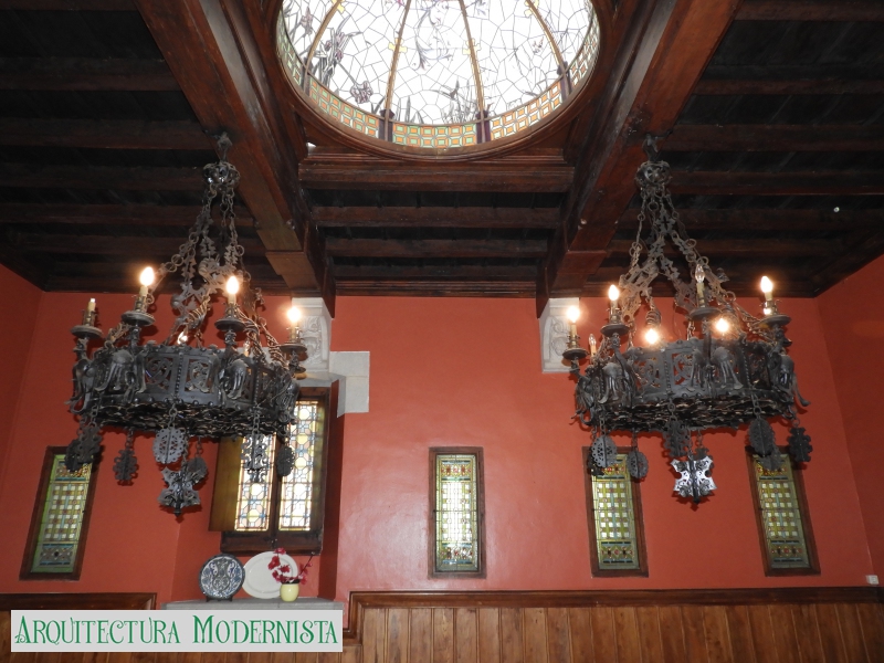 Castell de Santa Florentina - menjador d'hivern (Foto: Valentí Pons Toujouse, 2017) Castell de Santa Florentina - menjador d'hivern