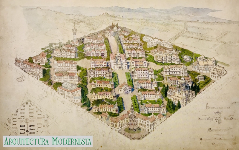Hospital de Sant Pau - projecte previst Hospital de Sant Pau - projecte previst