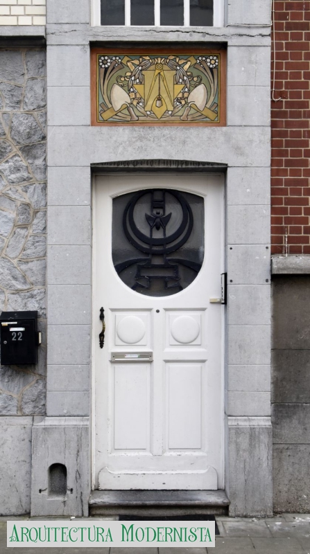 (Foto: ARCHistory/APEB; https://monument.heritage.brussels/fr/Bruxelles_Laeken/Rue_Pierre_Strauwen/22/36067, 2018)