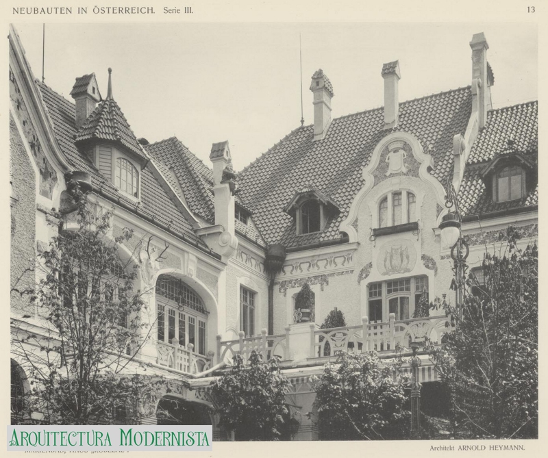 (Foto: Neubauten in Oesterreich, 1906)