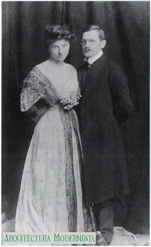 Wilhelm von Tettau amb la seva dona Ada Nievo