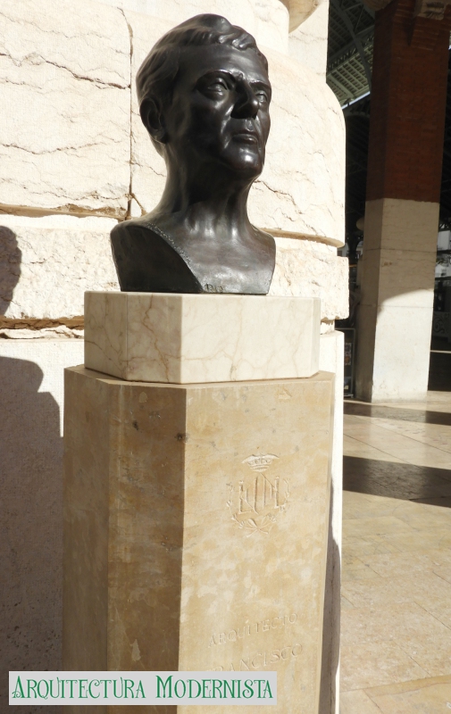 Bust a Francesc Móra - Mercat de Colom (València)