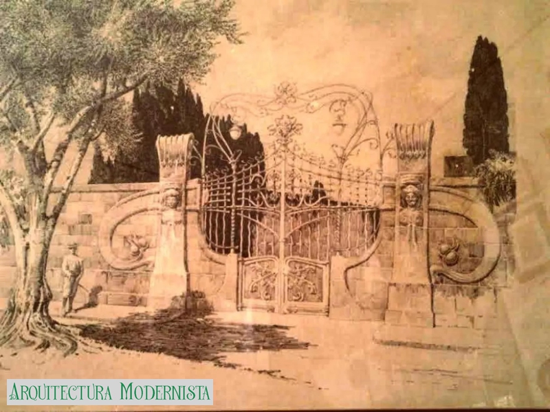 Villino Deliella - Tanca projectada no realitzada