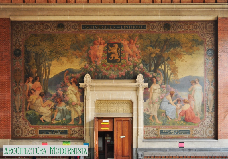(Foto: © SPRB-DMS; https://monument.heritage.brussels/fr/Schaerbeek/Avenue_de_Roodebeek/59/20942, 2011)