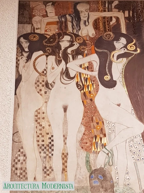 Beethoven Frieze (Gustave Klimt) (Foto: https://gannet39.com/, 2020) Beethoven Frieze (Gustave Klimt)
