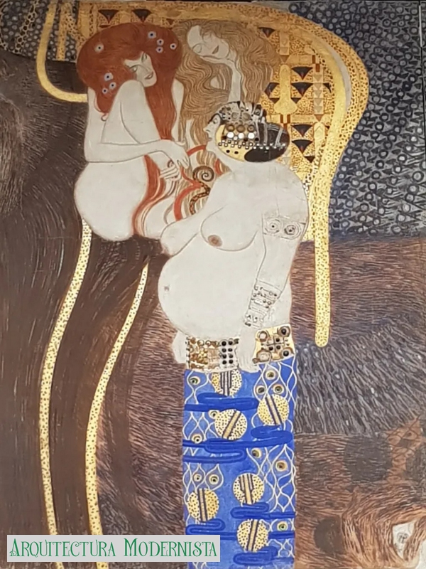 Beethoven Frieze (Gustave Klimt) (Foto: https://gannet39.com/, 2020) Beethoven Frieze (Gustave Klimt)