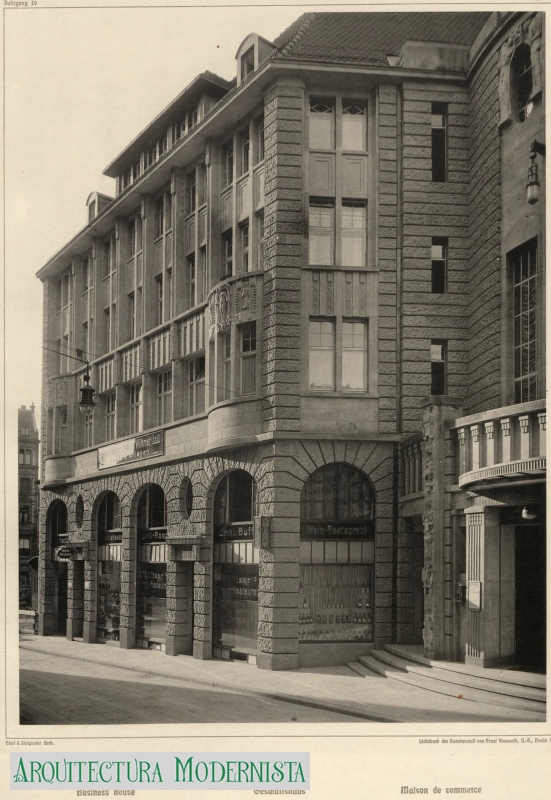 (Foto: Die Architektur des XX. Jahrhunderts, 1910)