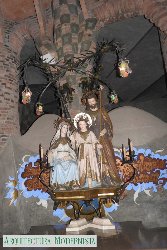 Altar de la Sagrada Família -Cripta Colònia Güell-