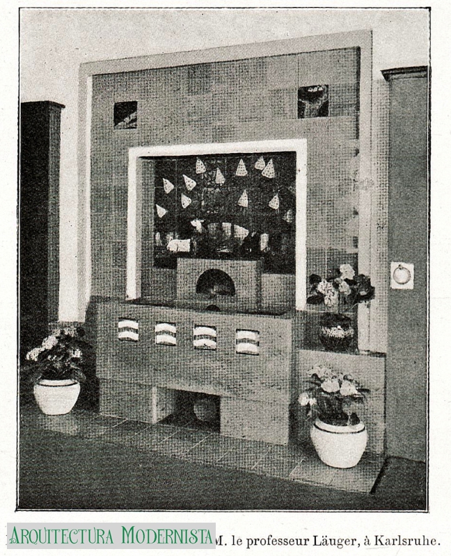 Font (Professor Läuger) (Foto: Journal de la Marbrerie et de l'Art décoratif, 1905) Font (Professor Läuger)