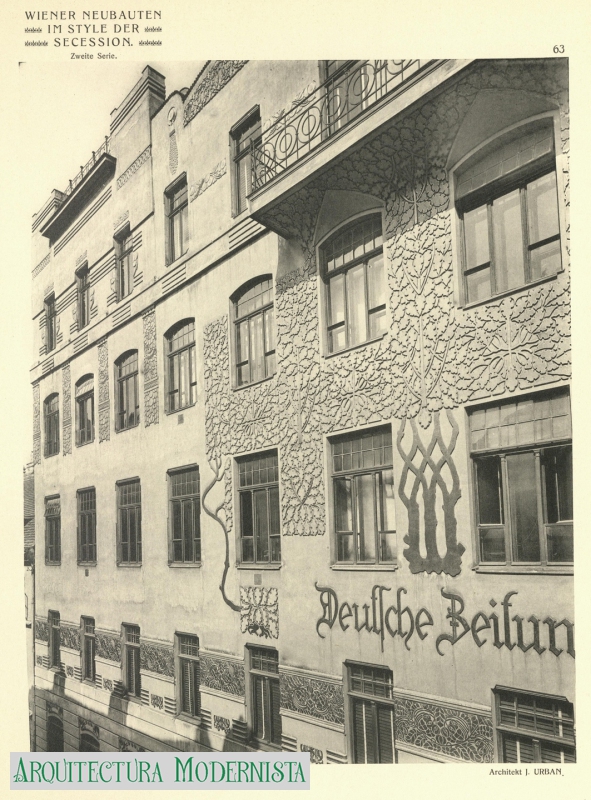 (Foto: Wiener Neubauten im Style der Secession, 1904)