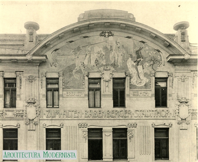 (Foto: Wiener Neubauten im Style der Secession, 1902)