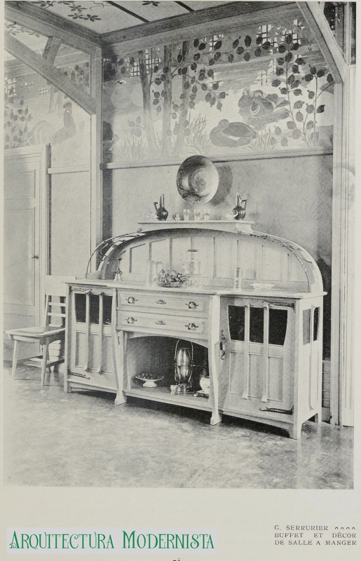 Castell - menjador (Foto: L'Art Décoratif, 1902) Castell - menjador