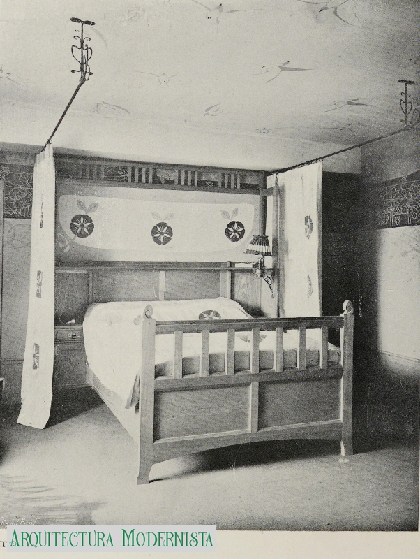 Castell - dormitori (Foto: L'Art Décoratif, 1902) Castell - dormitori