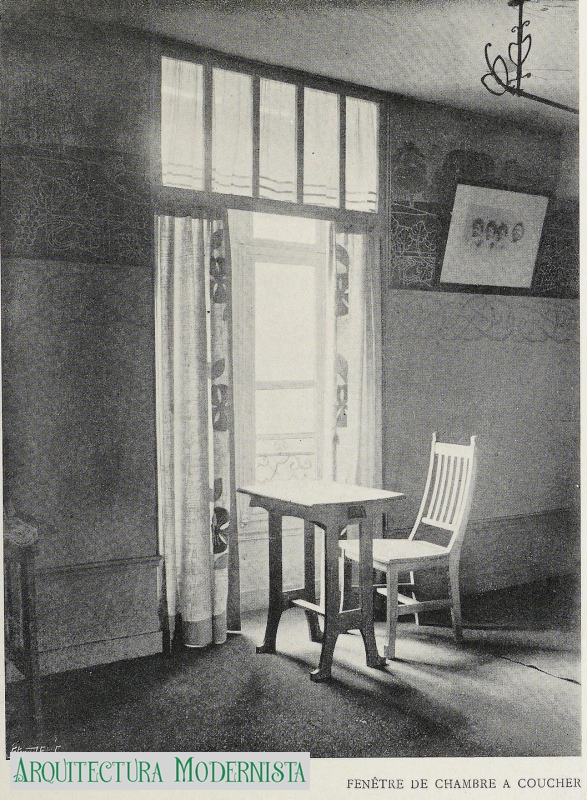Castell - dormitori (Foto: L'Art Décoratif, 1902) Castell - dormitori