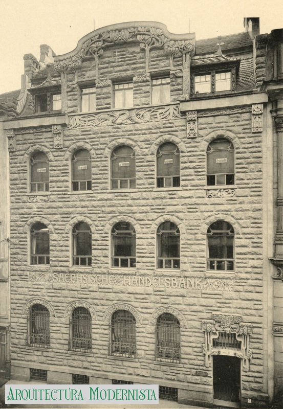 Banc Comercial Saxó - façana a Waisenhaus.