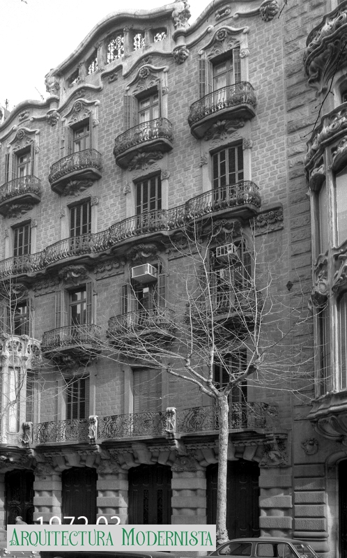 Casa Antònia Puget - estat original (Foto: Toshiaki Tange, 1972) Casa Antònia Puget - estat original