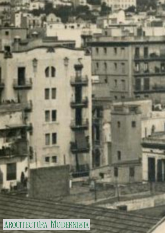 Casa Baltà - coronament original-